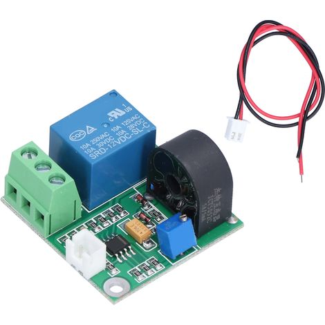Capteur de courant alternatif AC 12V, module de détection robuste et durable, installation facile, sortie de commutation, capteur de précision pour surveillance électrique (1/5)