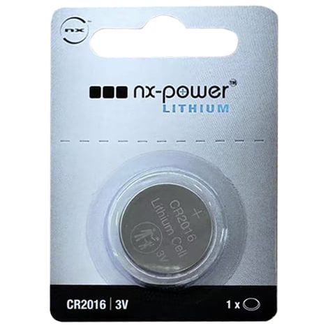 NX - Pile bouton lithium blister CR2016 3V 80mAh (1/2)