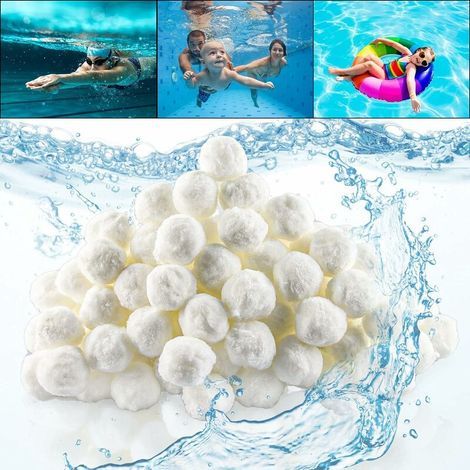 BRAVIX Boules De Filtre De Piscine, Balles Filtrantes, Balles Filtrantes Réutilisables, Balles Filtrantes Piscine, Matériel De Nettoyage Piscine Balles Pour Filtres À Sable, Filtration De L'Eau (700G) (1/5)