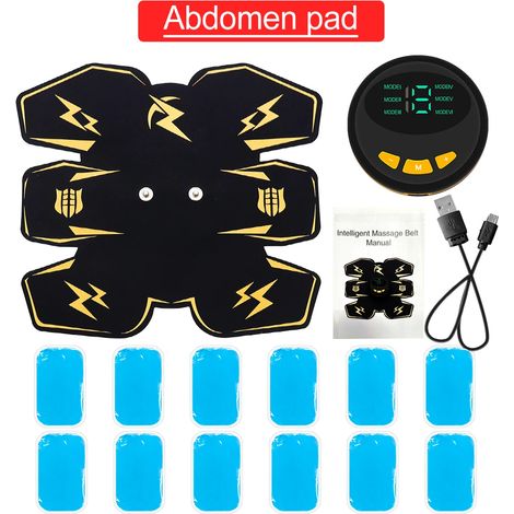 Elektrostimulationsgerät für Bauch, Arme und Beine, Bauchmuskelstimulator, Fitnessgerät, Gesäßmuskel- und Schlankheitsmassagegerät, Unisex03650-AquaForge