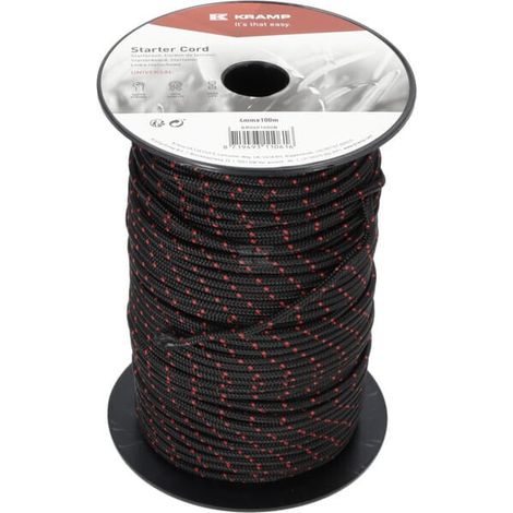 Cuerda de arranque 4,0 mm x 100 m negra UNIVERSAL KR0401000B