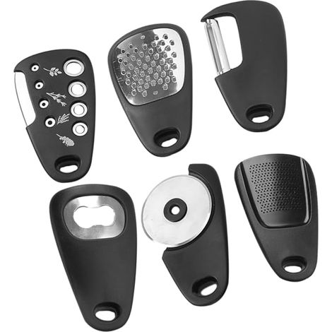 2-teiliges Küchenhelfer-Set mit Gemüseschäler, Pizzaroller, Flaschenöffner und multifunktionaler Passiermühle – Küchenzubehör