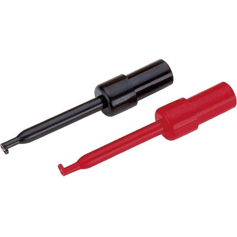 VOLTCRAFT Jeu de pointes de touche enfichable 2 mm CAT I noir, rouge Q76315 (1/2)