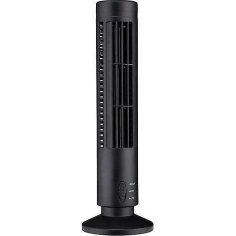 Ventilateur sur pied oscillant 33 cm, diffuseur d'arôme intégré, 2 vitesses de brise, tour de refroidissement sans pales, noir, usage domestique portable
