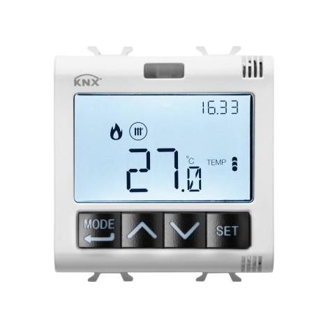 TERMOSTATO T+H KNX INCASSO BIANCO GEWISS GW10795H
