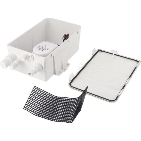 Système de pompe de puisard de douche, DC 12V / 24V 750GPH Pompe de puisard de douche Boîte de vidange de cale à interrupteur automatique Multi Inlet pour Marine Boat Yacht G750-01(24V). (1/5)