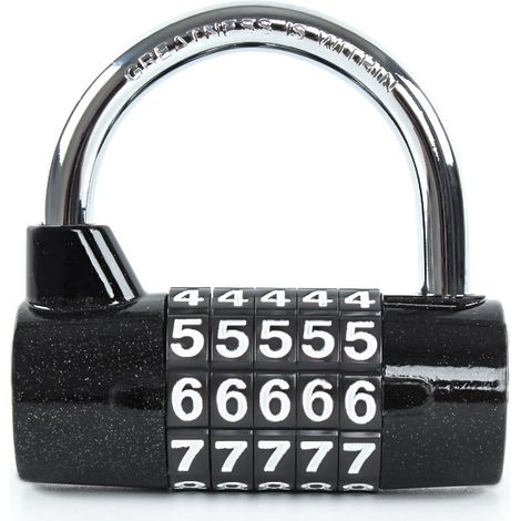 Cadenas à combinaison, cadenas à mot de passe, cadenas à combinaison étanche et antirouille, adapté aux maisons, écoles, entreprises, casiers et autres lieux (cadenas numérique) (1/3)