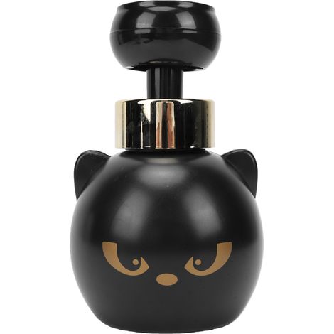 Distributeur de savon mousse rechargeable en forme de patte de chat, noir. (1/5)