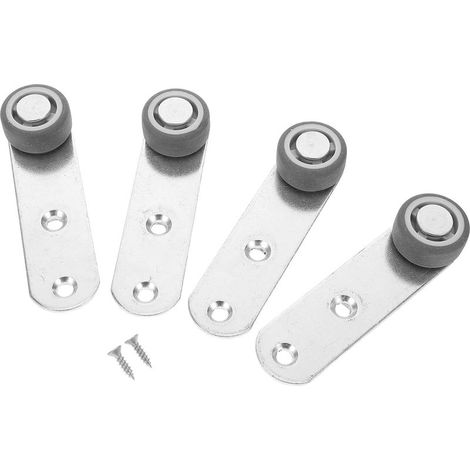roulettes en caoutchouc pour porte coulissante support (1/5)