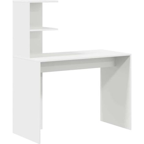 Maison Exclusive - Schreibtisch mit Regal Weiß 102 x 50 x 124 cm