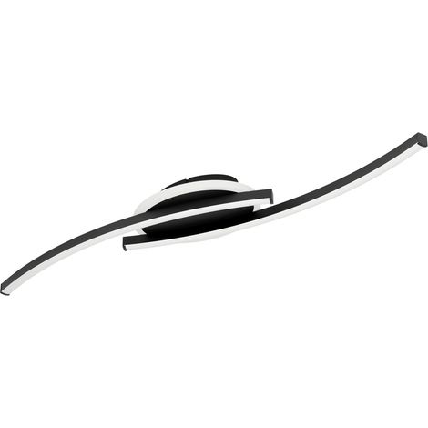 Lampe de plafond Lungolago LED - noir - rond - 901218