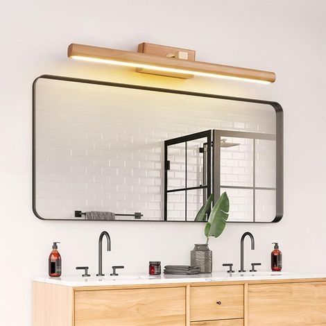 Lampe de miroir de maquillage, applique murale LED pour salle de bain, applique murale scandinave moderne (40 cm, lumière chaude) (1/4)