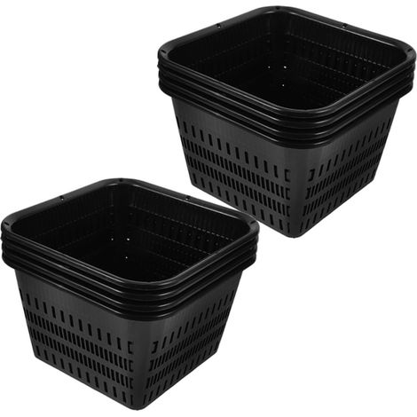 8 pièces Paniers de Plantation Filet Plastique pour Hydroponie Petits Pots de Culture sans Terre pour Balcon et Jardin Contrôleurs de Racines Durables Réutilisable (1/5)