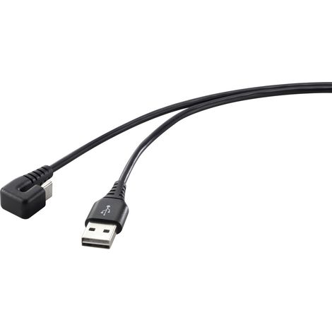 Renkforce USB-Kabel  USB 2.0 USB-C® Stecker, USB-A Stecker 1.00 m Schwarz  RF-4609276