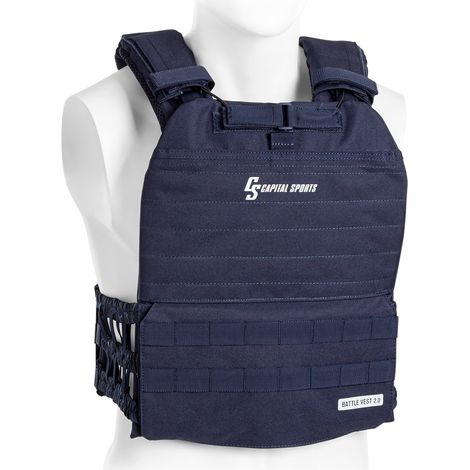 Battlevest 2.0 Gewichtsweste 2 x 8.75 lbs Gewichte blau