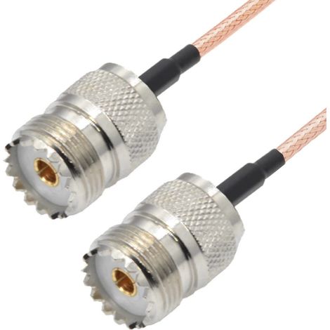 Cavo di collegamento UHF / Presa UHF RG316 da 20 cm