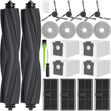 Zubehör für Dreame L10s Ultra Gen 3 / X40 Ultra Complete / Mova P50 Pro Ultra / X40 Ultra Ersatzteile: 4 Staubbeutel, 2 Hauptbürsten, 4 Reinigungstücher, 4 Filter, 4 Seitenbürsten (1/5)