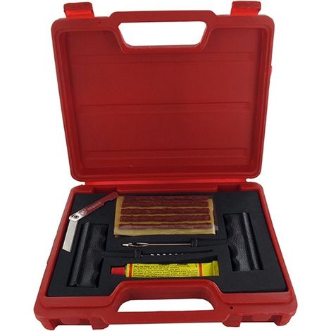 Coffret de réparation complet pour pneumatiques tubeless. Qualité professionnelle. (1/2)