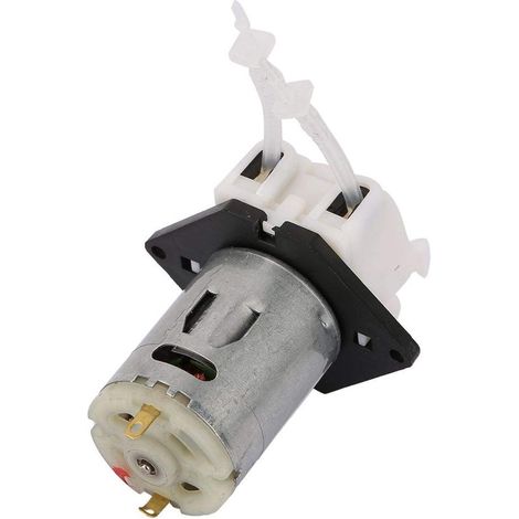 Pompe péristaltique, pompe doseuse 12V 1x3 tête de tube péristaltique bricolage pour analyse chimique de laboratoire d'aquarium(blanc) (1/5)