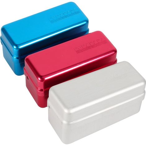 Contenitore sterilizzatore in lega di alluminio a 72 fori, custodia per disinfezione, kit da laboratorio (blu).