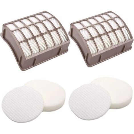 Remplacement pour filtre Shark Navigator dlx NV60 NV70 NV80 Filtres de rechange, NV71, NV90, UV420 NV90 26 NV95 NV130 NV141 et NVC80C, à comparer avec la pièce n° XFF80 et XHF80 (2 filt (1/5)