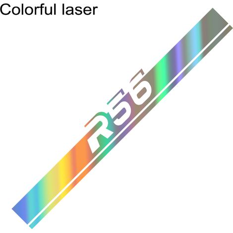(Pour R53 - Laser coloré) Bandes décoratives autocollantes pour capot de voiture, compatibles avec les accessoires de garniture de capot moteur Mini Cooper (1/5)