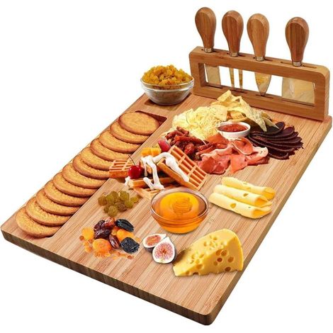 Ensemble de planches à fromage en bambou (1/4)