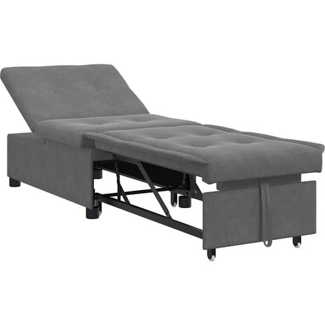 Maison Exclusive - Schlafsofa Ausziehbar Dunkelgrau 194 x 67 x 82