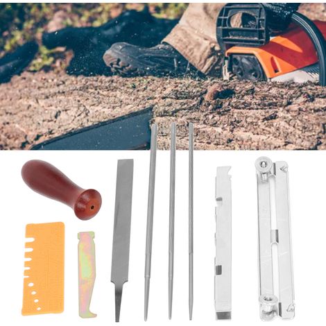 Set mit 10 Kettensägenfeilen inklusive Tasche (1/5)