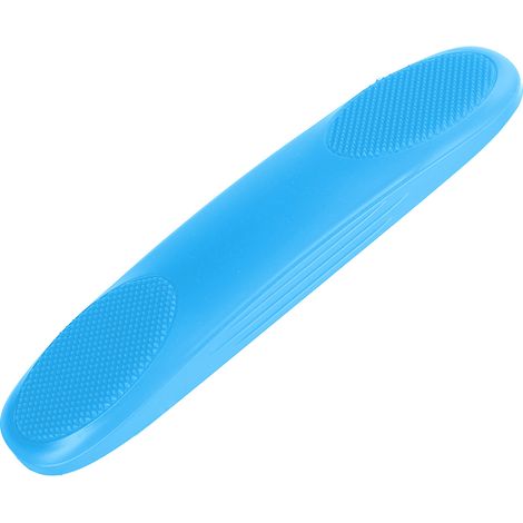 Brosse de toilettage polyvalente en silicone pour chevaux, chats, chiens, bovins et chèvres (bleue), avec peigne de massage et d'élimination des poils. (1/5)