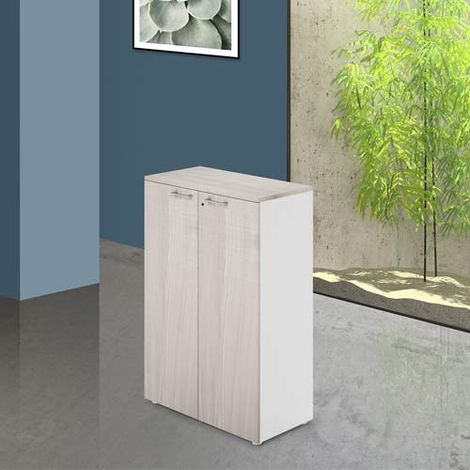 Armadio ufficio in legno con serratura. Armadietto (1/2)