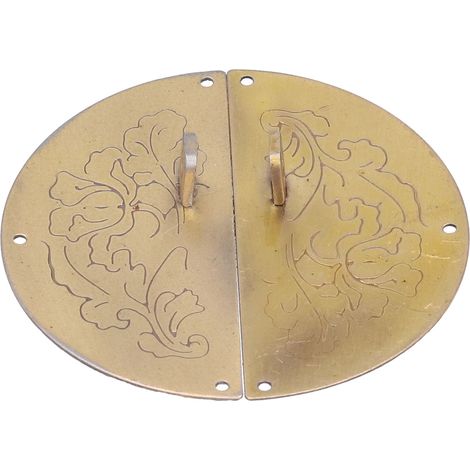 Poignée tirage ronde rétro anneau pour porte meuble armoire double battant, poignée de placard en métal, accessoire quincaillerie maison (1/5)