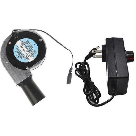 BBQ Ventilateur BL4447-04W-B49 Souffleur d'Air 12V 2.0A 6000T/min Débit 12V pour Poêle de Camping, Foyer Extérieur