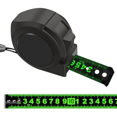 5m fluorescent steel measuring tape, precision self-locking measuring tape, stainless steel domestic measuring tape (1/5)
