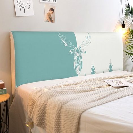 Copritestiera XL per testiere di altezza compresa tra 50 e 65 cm, lunghezza 190 cm e spessore inferiore a 30 cm. Copritestiera antipolvere. (1/4)