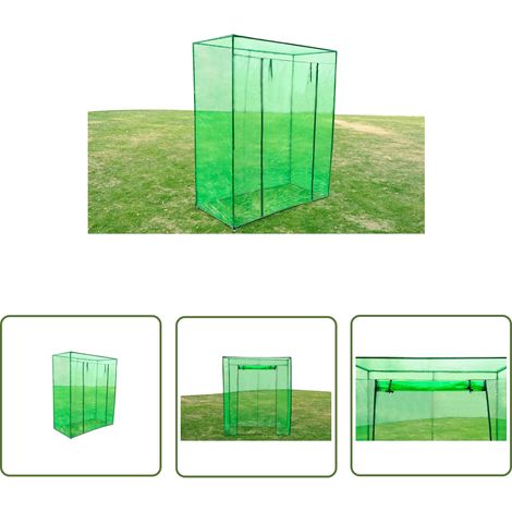 INLIFE Serre avec cadre en acier PVC (1/4)
