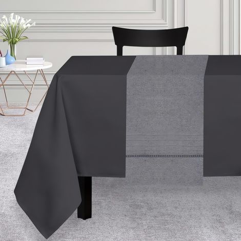 Chemin de table 40x160 cm VENISE gris, par Soleil d'Ocre