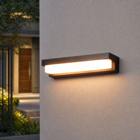 Applique murale solaire LED étanche IP65, détection crépusculaire, lumière双色, installation sans perçage, 32cm pour extérieur (1/4)