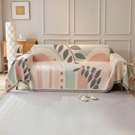 Geometric Art Sofa Cover, Multi-functional Large Sofa Throw, Reversible Versatile Sofa Cover (1/5)