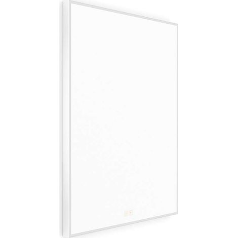 Nimco - Miroir avec éclairage LED, 60x80 cm, avec deux capteurs tactiles, blanc mat ZPB 13002VX-05 (1/4)