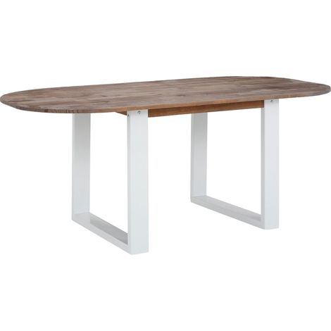 Lagos-Table à manger 220 cm 10 places en Brun Pin