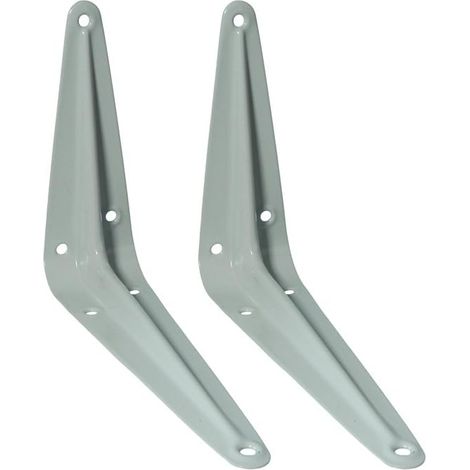 Supports d'étagère blancs de 122 x 12,7 cm Motif Londres (1/2)