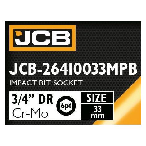 Adaptador de impacto 33mm 3/4" (hexagonal)
