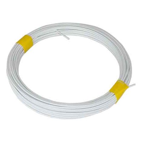 CAVETTO STENDIBIANCHERIA PLASTIFICATO BIANCO Ø 2,1/2,8 mm x 20 mt - CAVATORTA