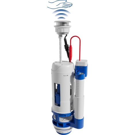 Soupape double chasse sans contact à détection infrarouge – Mécanisme 3/6L réglable – Compatible réservoir 40mm – 702325 – Bemis (1/3)