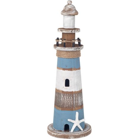 Figurine de phare en MDF Décoration style nautique Idéale pour le salon (1/5)