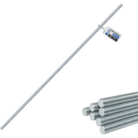Lot de 4 Tige filetée M4 x 1000 mm Inox A4 – barre filetée acier inoxydable  goujon fileté  vis de fixation bois/métal – GeZu Impex