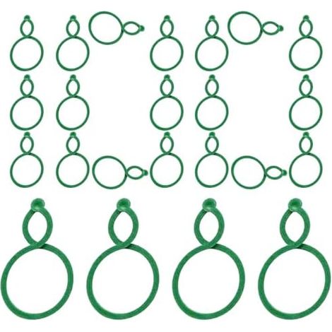 Pinces à vis, 100 pièces réutilisables, fixateurs pour plantes sûres et flexibles – de traction vis rampantes intérieur extérieur UVA fruits fleurs - (1/5)