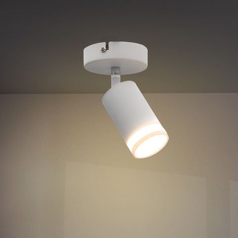IluminaShop - Lampara de Techo Serie White Alamos 1 Focos GU10 IP20 (1/3)