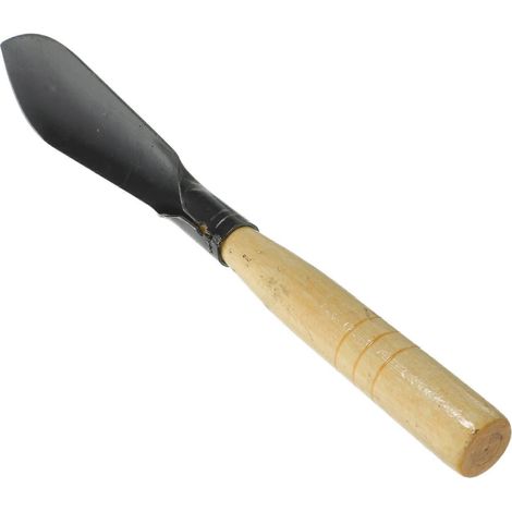 Pelle de jardin ergonomique à manche en bois et lame en fer, idéale pour creuser, planter et désherber (lot de 2) (1/5)